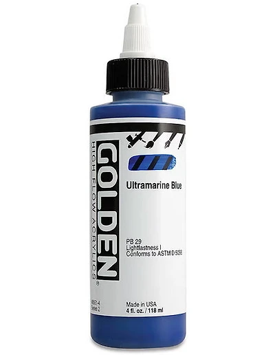 Acrylique high flow - 4 oz  bleu d'outremer  s2