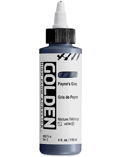 Acrylique high flow - 4 oz  gris de payne  s2