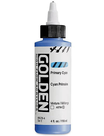 Acrylique high flow - 4 oz  cyan primaire  s2