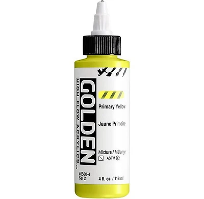 Acrylique high flow - 4 oz  jaune primaire  s2