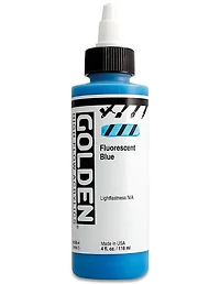 Acrylic high flow - 4 oz  fluorescent blue  s5