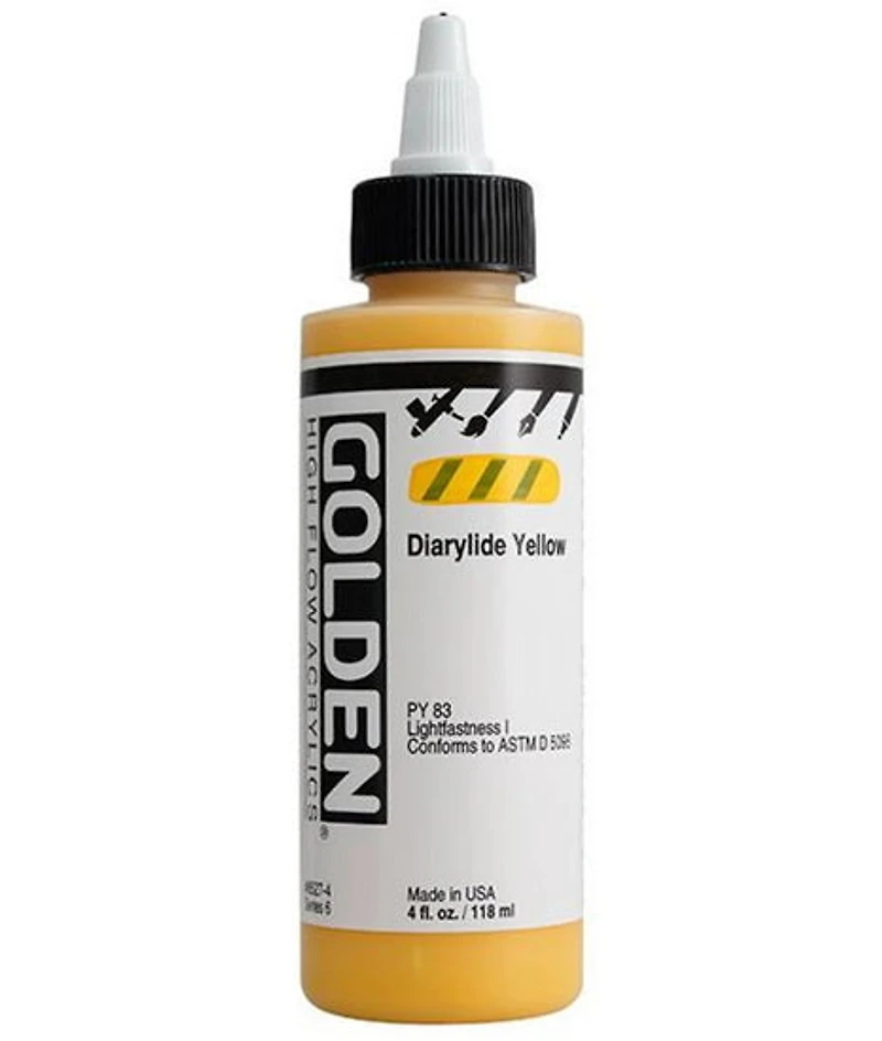 Acrylique high flow - 4 oz jaune diarylide s6