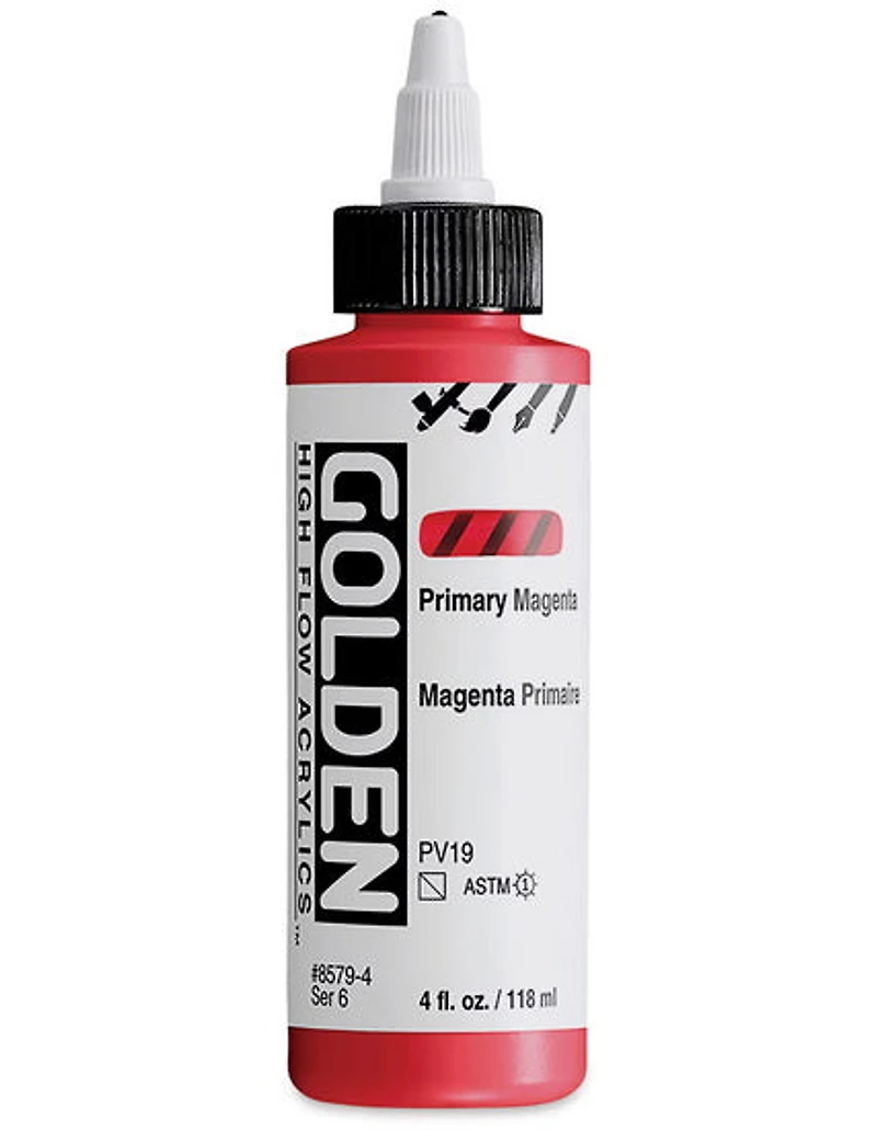 Acrylique high flow - 4 oz magenta primaire s6