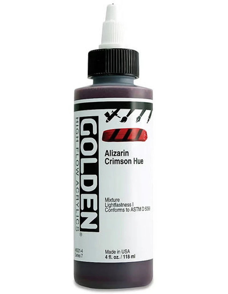 Acrylic high flow - 4 oz alizarin crimson hue s7
