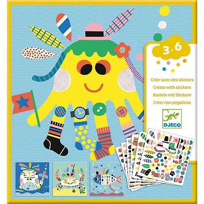 Create with stickers/sea creatures