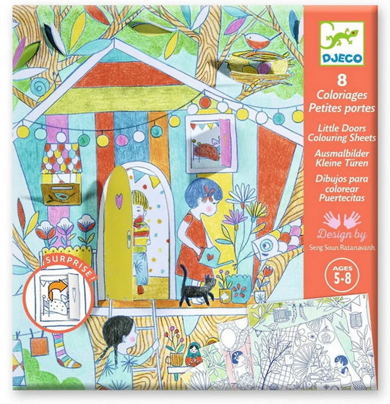 Colouring surprises/ninas play tents