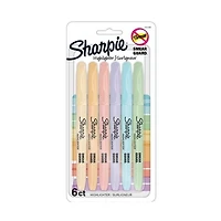 Ens. 6 surligneurs Sharpie Pastel pointe fine