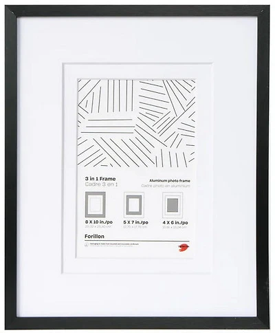 Cadre aluminium noir - 12x18po pp 8x10/5x7po