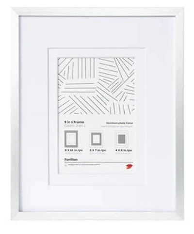 Cadre aluminium argent - 8x10po pp 5x7/4x6po