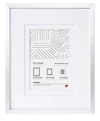 Cadre aluminium argent - 8x10po pp 5x7/4x6po