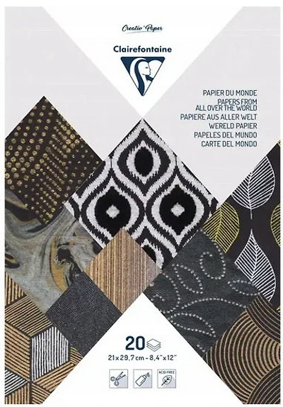 Paper pack a4 20sh metallic black