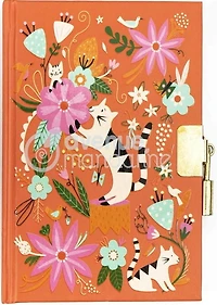 Mandarine journ.intime chats fleurs