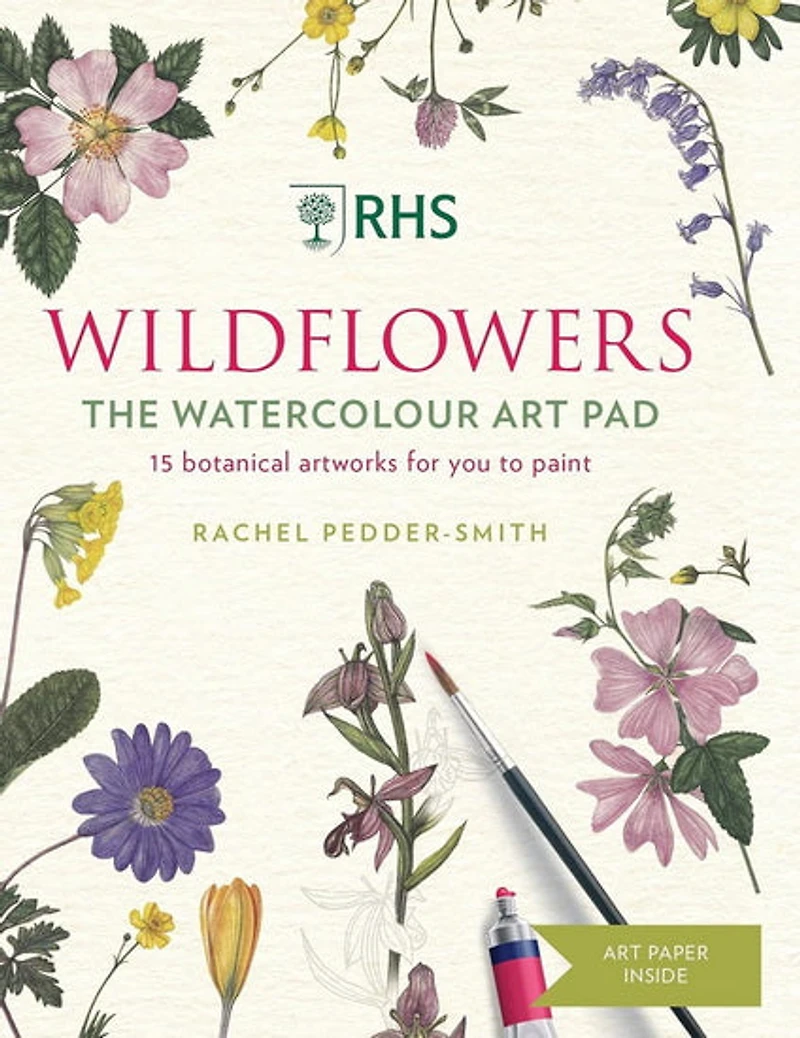 Wildflowers watercolour art pad