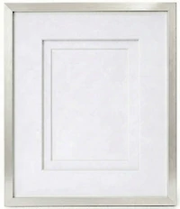 Cadre aluminium argent - 20x30po pp 12x18/11x14po