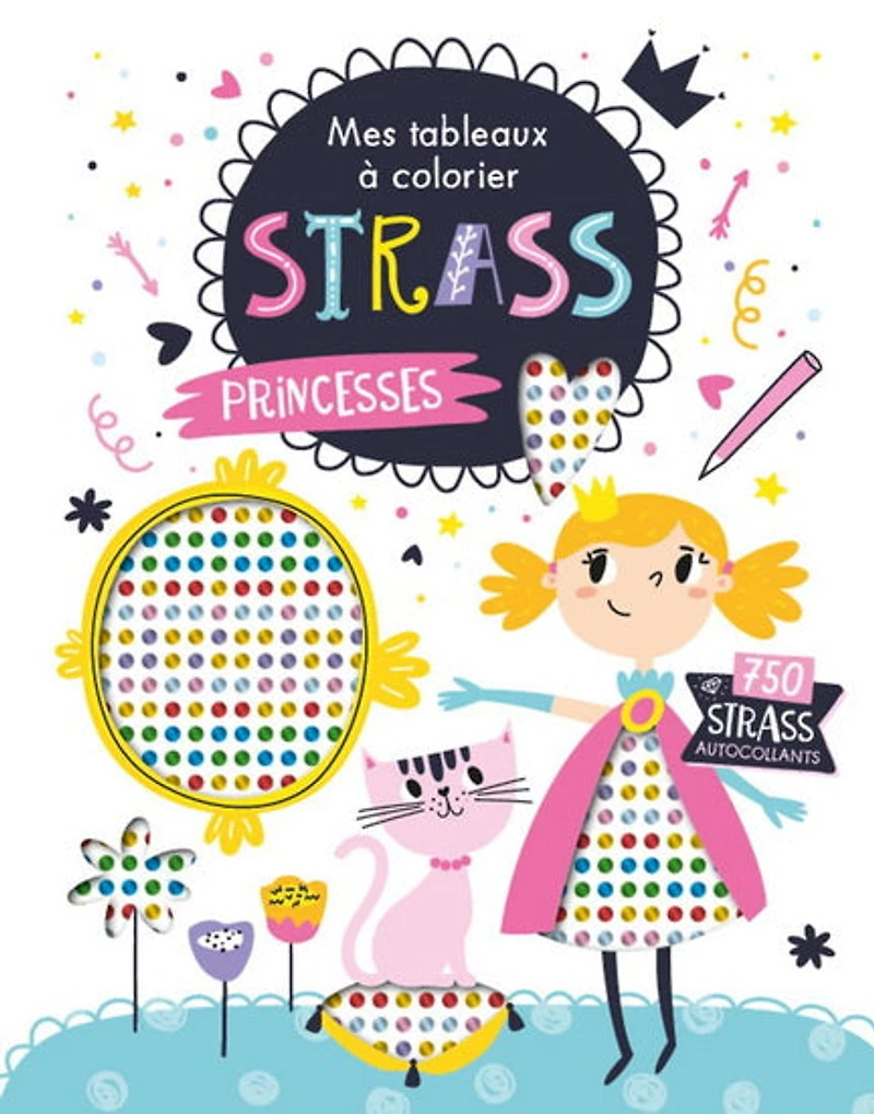 Princesses : 1.200 strass autocollants