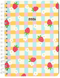 Agenda spirale 2026 fraises vichy