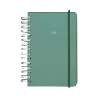 Agenda spirale 2026 Chroma Vert sauge 1j/1p