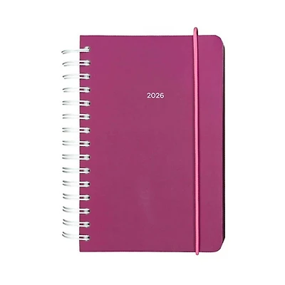 Agenda spirale 2026 Chroma Fuschia 1j/1p