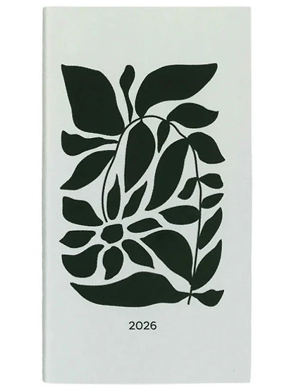 Agenda 2026 Mini-colo Fleurs noires 1s/2p