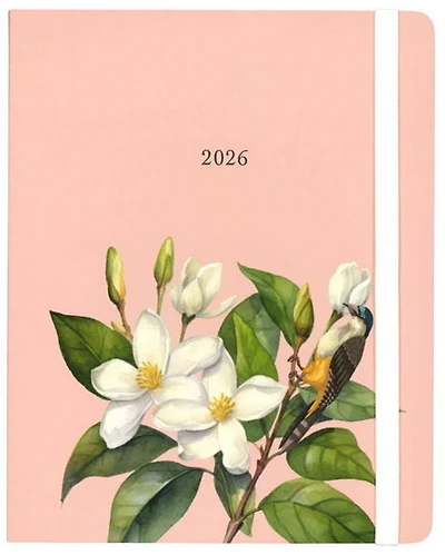 Agenda 2026 Omnico fleurs blanches 1s/2p