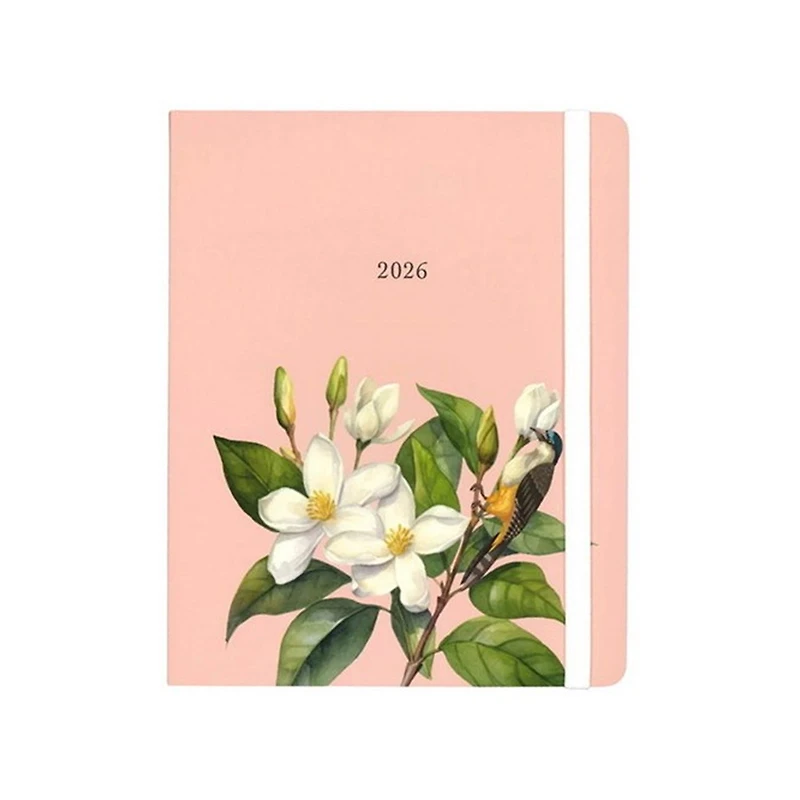 Agenda 2026 Omnico fleurs blanches 1s/2p