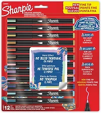 Ens. 12 marqueurs créatifs Sharpie Earth tones