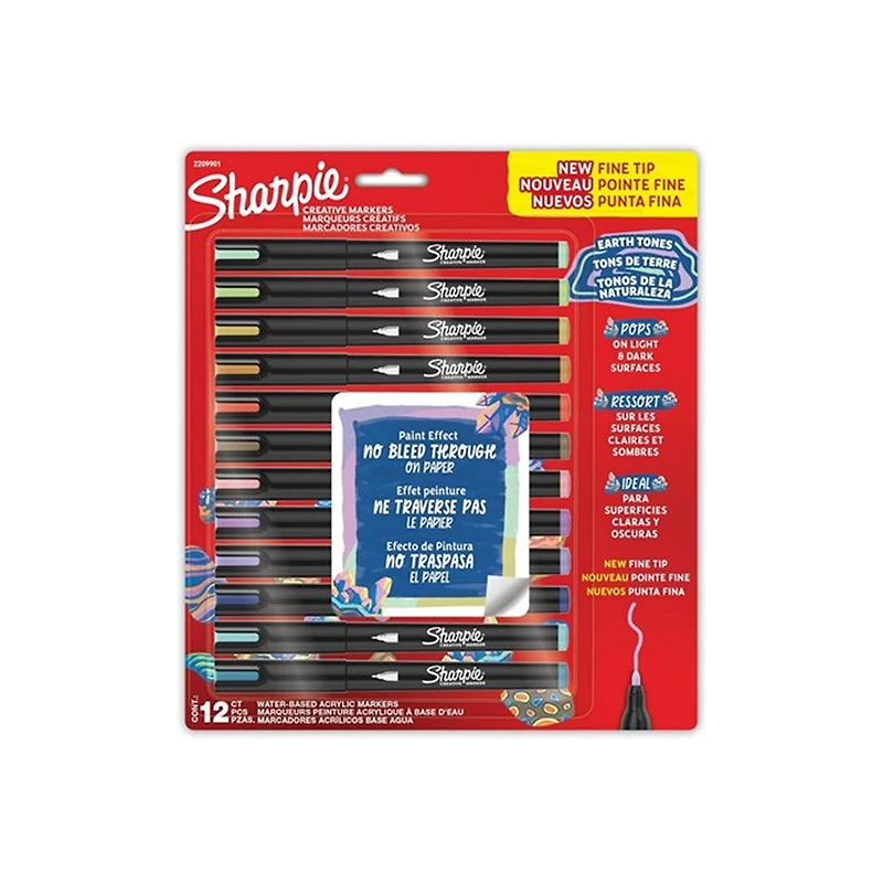 Set of 12 Sharpie Creative Markers – Earth Tones
