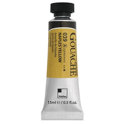 Gouache designers jaune de naples série a - 15ml