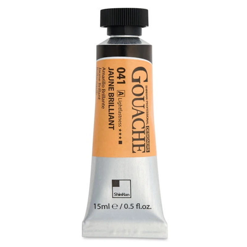 Gouache designers jaune brillant série a - 15ml