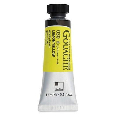 Gouache designers jaune citron série b - 15ml