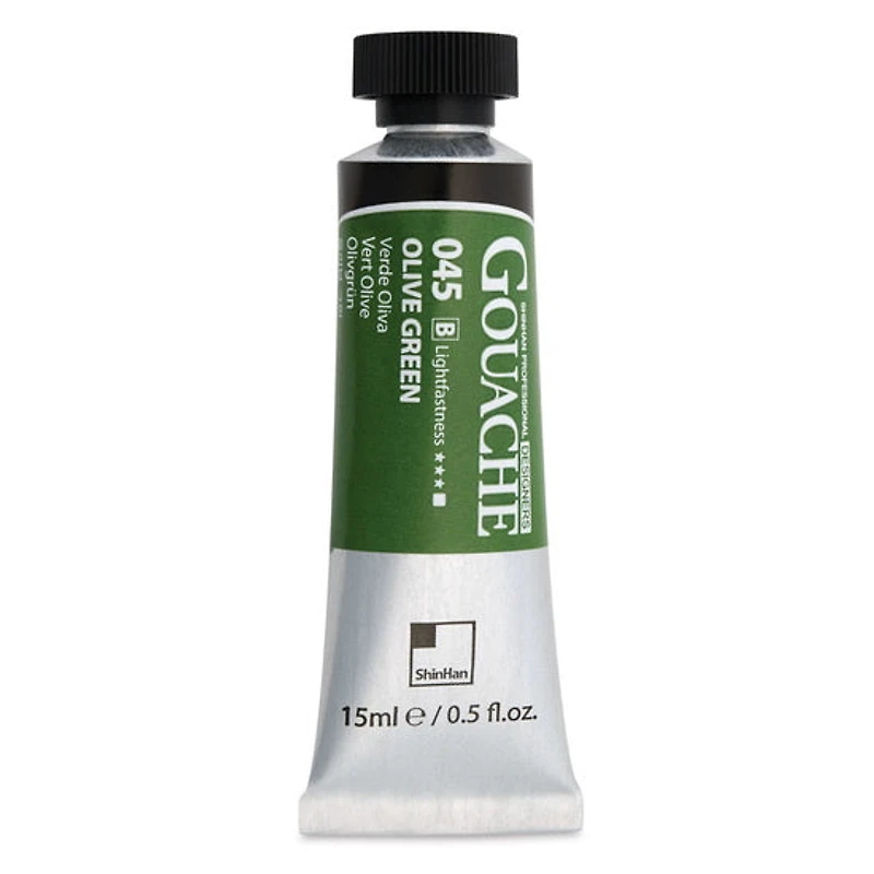 Gouache designers 15ml vert olive série b