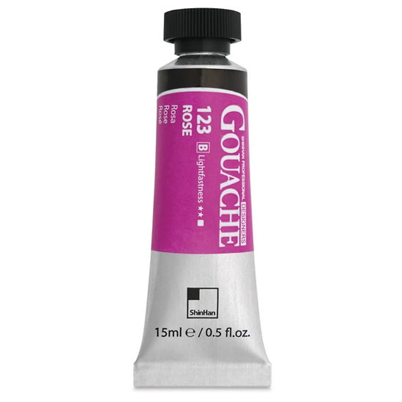 Gouache designers 15ml rose 123 série b