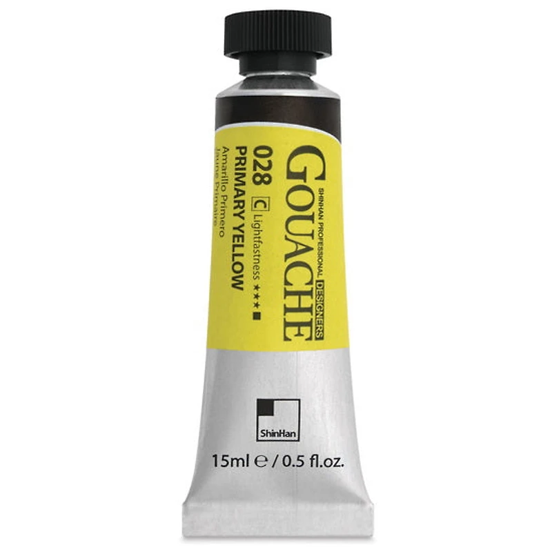Gouache designers jaune primaire série c - 15ml