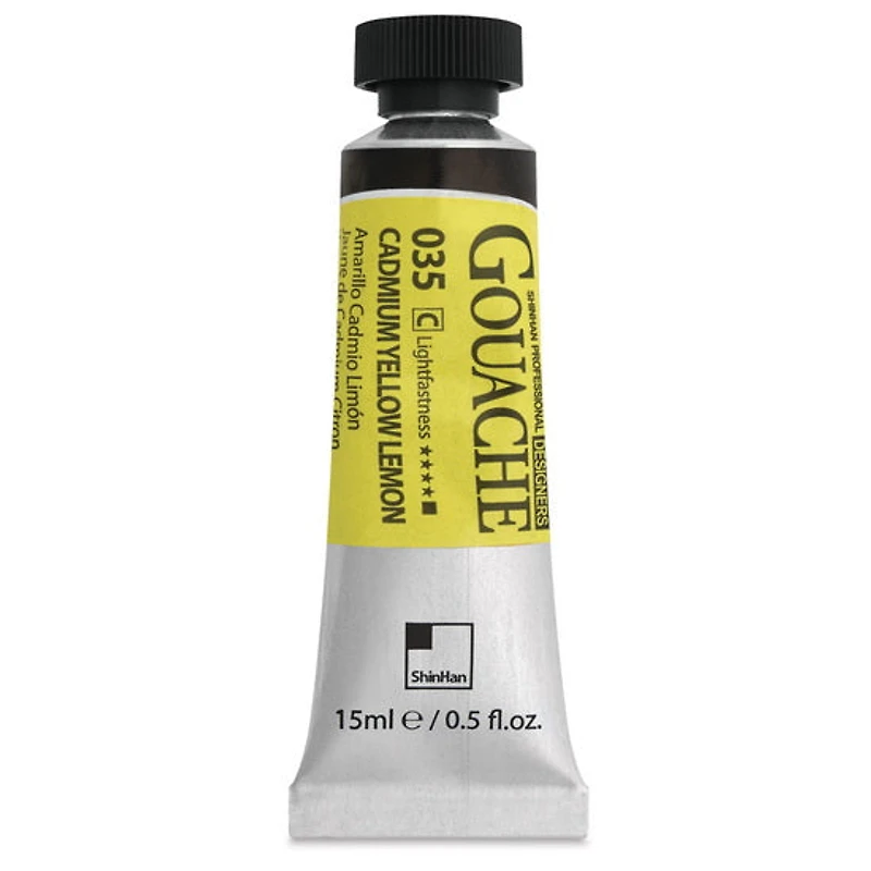 Gouache designers 15ml jaune cadmium citron série c