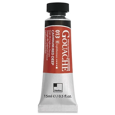 Gouache designers 15ml rouge cadmium foncé série e