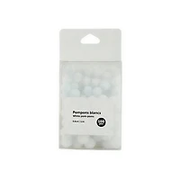 Set of White Pom-Poms