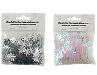 Iridescent Snowflake Confetti