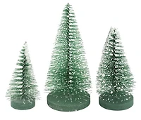 Ens. 3 sapins décoratifs