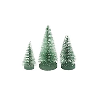 Ens. 3 sapins décoratifs