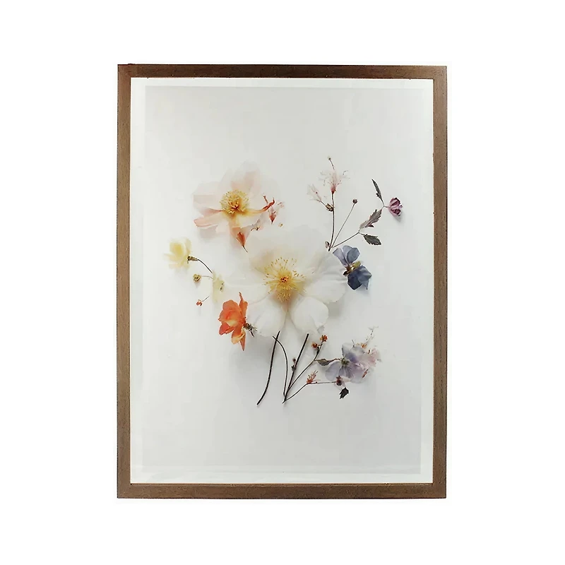 Cadre photo entre 2 vitres noyer 18 x 24