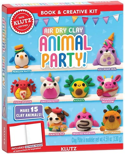 Air-Dry Clay Animal Party!