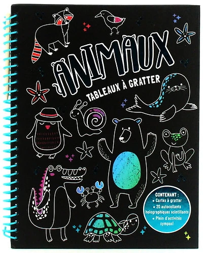 Animaux : tableaux à gratter