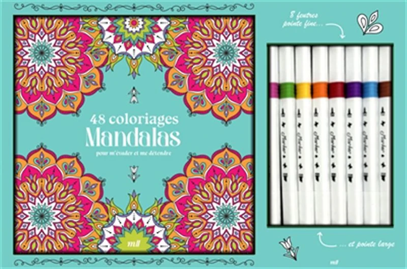 Coffret coloriages mandalas