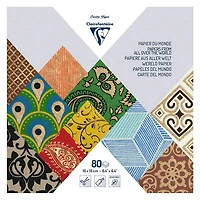 Paper Pad All Over The World 6.4x6.4 in.(16x16cm) Assorted 80sh.