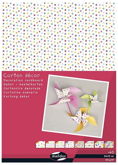 Deco Paper Pad 9.8x13.7 in.(25x35 cm) 160g Doodles 40 sheets