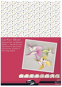 Deco Paper Pad 9.8x13.7 in.(25x35 cm) 160g Doodles 40 sheets