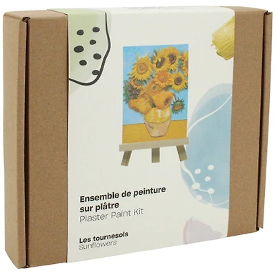 Ens. peinture sur plâtre Les Tournesols