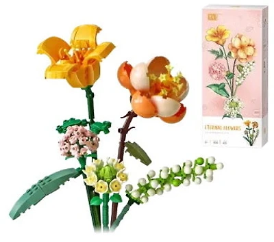 California poppy and Begonia Eternal flower