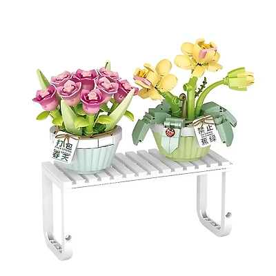 Blocs Loz - Tulipe et orchidée en pot