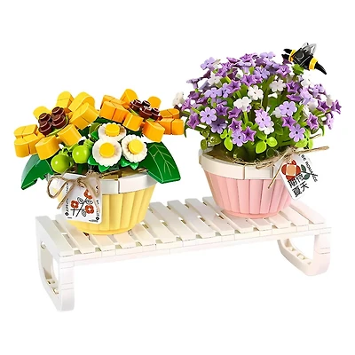 Loz Blocks – Potted Sunflower and Forget-Me-Not